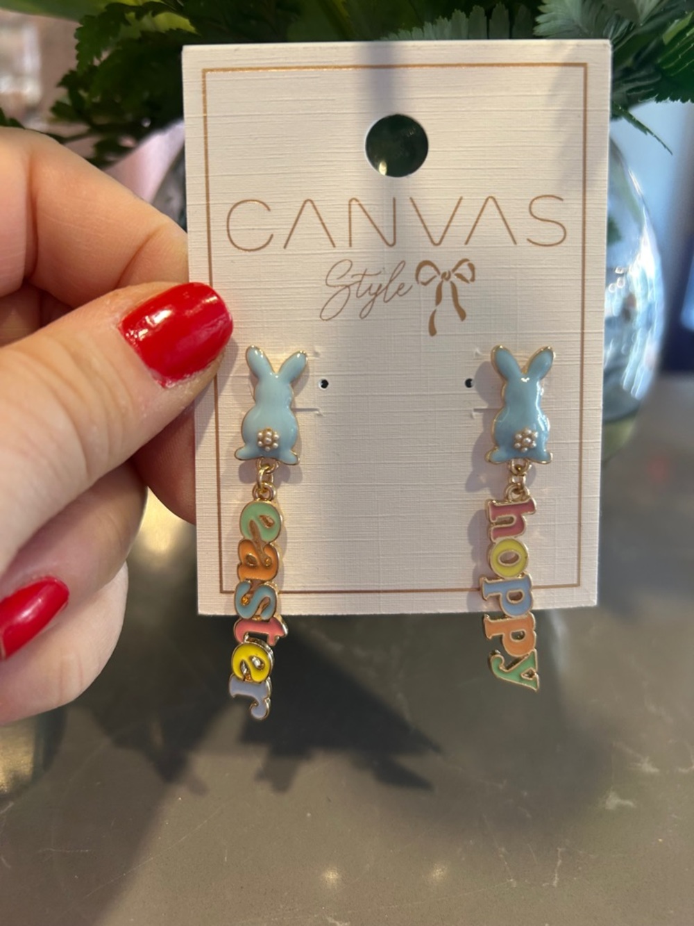 Women’s Blue Bunny 'Easter' and 'Hoppy' Drop Earrings
